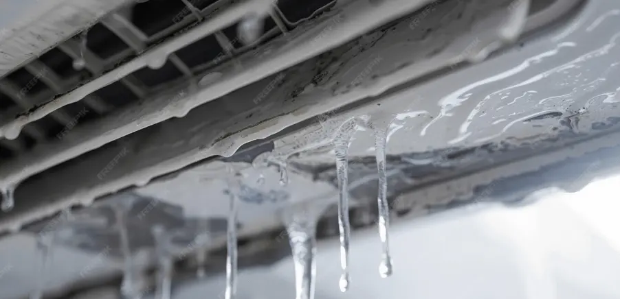 illustration of a leaking air conditioner