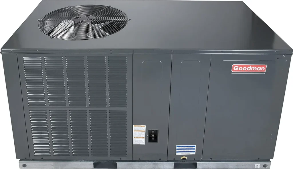 A 5 ton AC unit made by Goodman