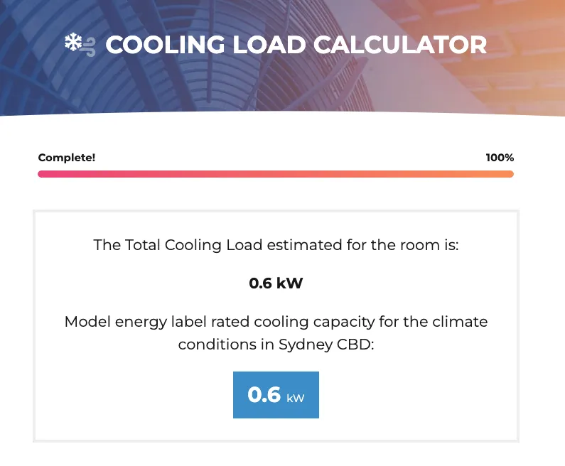 Online Load Calculator from FairAir