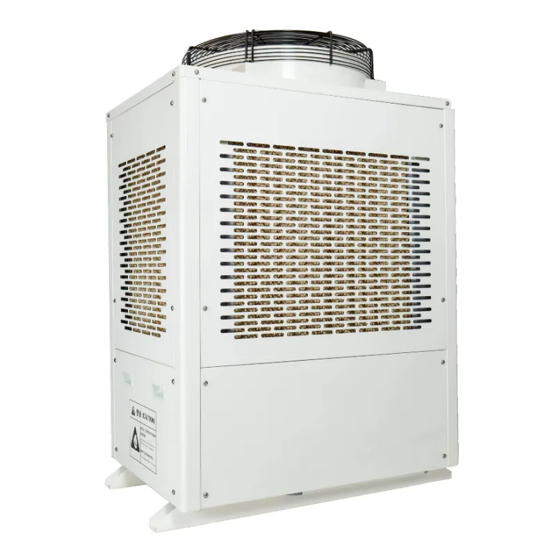 High-efficiency water cooled AC condenser for commercial climate control systems