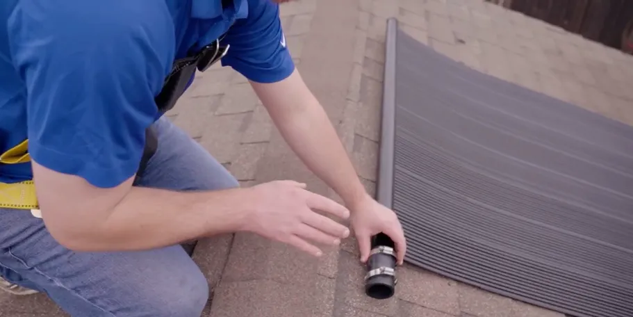 If you skip solar pool heater service, youu risk roof damage