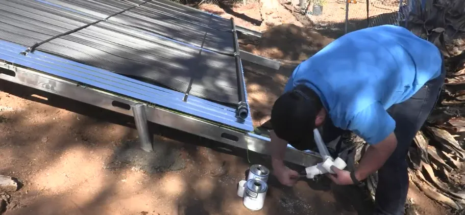 One of the annual solar pool heating services are visual and structural inspection