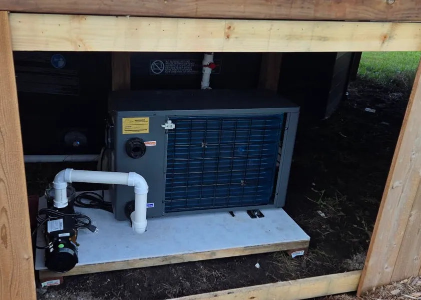 You can choose a heat pump if you swim year round