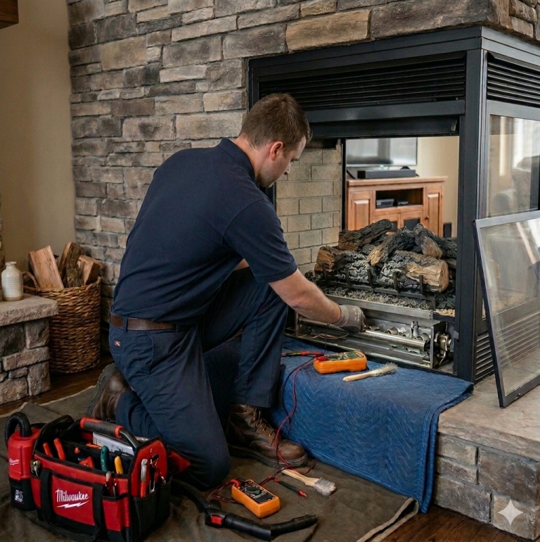 Gas Fireplace Installation, Repair & Maintenance Services - Lightning Bult