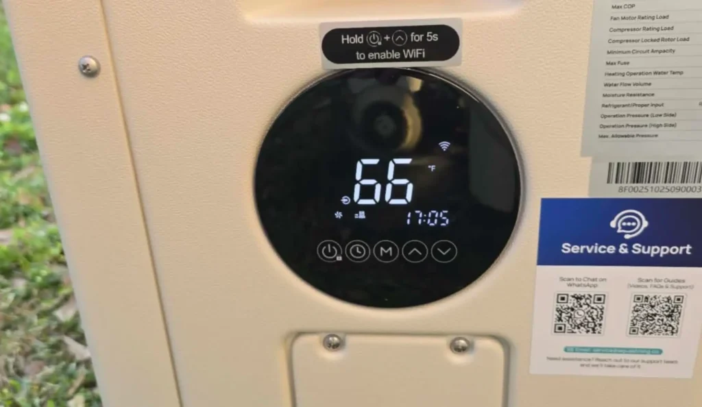 Error code often shows that your pool heat pump need service
