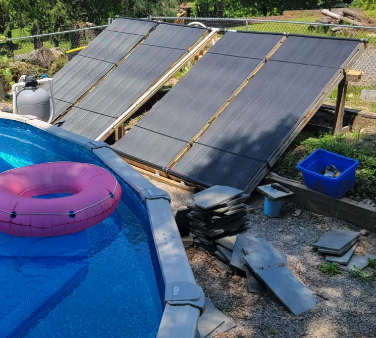 One of efficient heating systems for above ground pool is solar heater