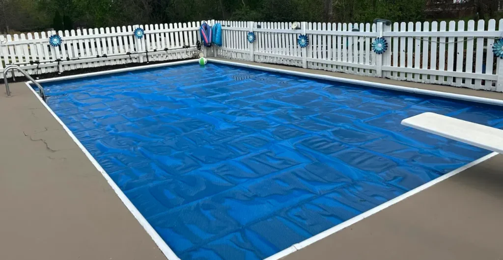 The cheapest way to heat a pool with no running cost is using a pool cover