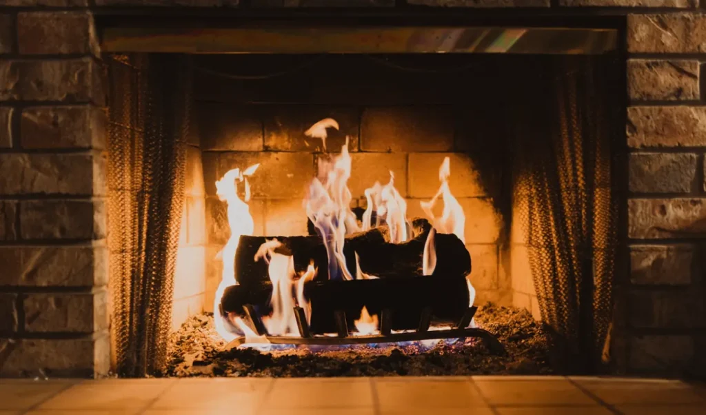 If you see yellow flame, it could mean your gas fireplace is not working right