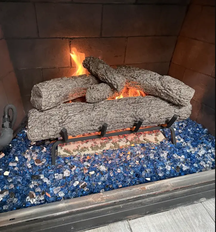 If your fireplace is suitable for conversion, you need to choose if you want to put gas log set or gas insert