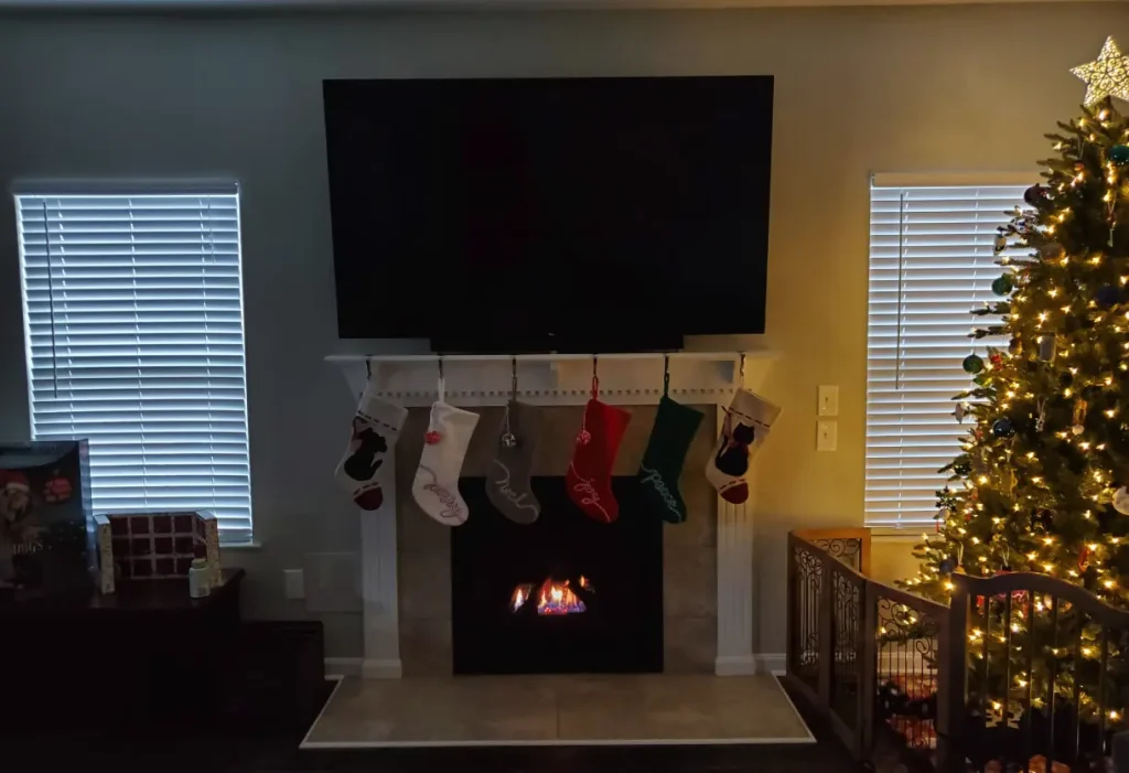 It_s safe to mount a TV above a gas fireplace with proper clearance