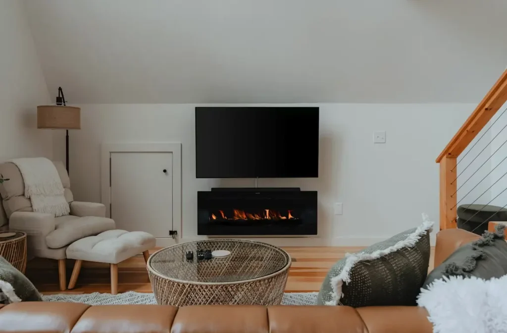 Minimum clearance is key for mounting a TV above a fireplace