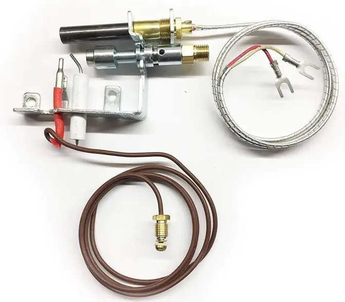An image of an ODS sensor that shut down gas fireplace for safety reason