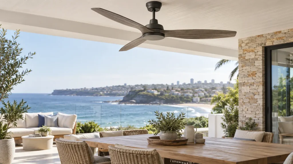 Choose the right outdoor ceiling fans style based on its space