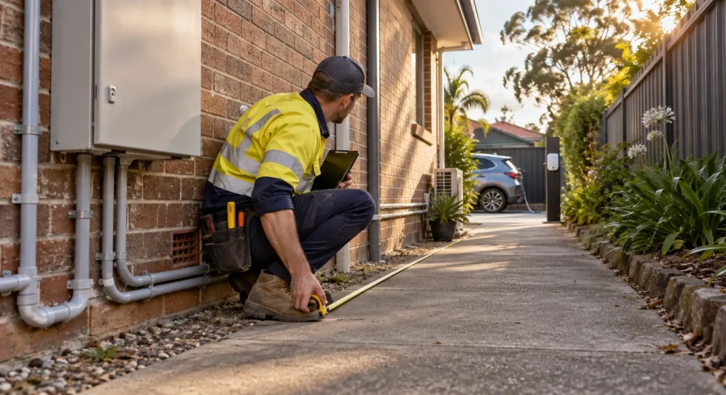 EV Charger installation site assessment will include cable route and charger position planning