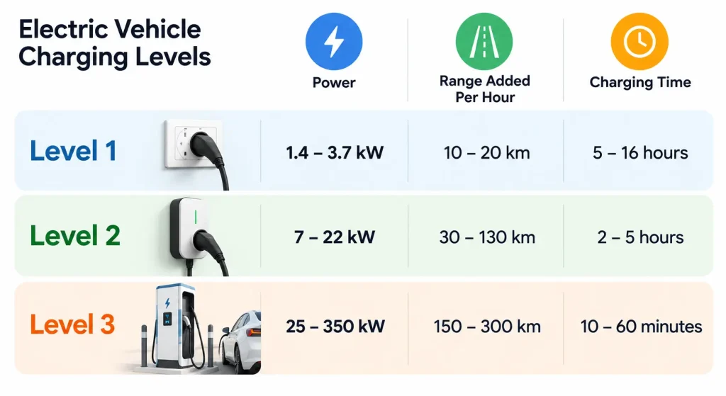 Electric Vehicle Charging Level