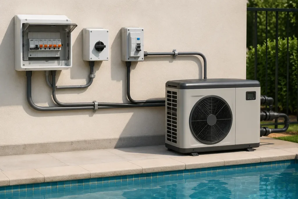 Pool heating electrical requirement is licensed for safety